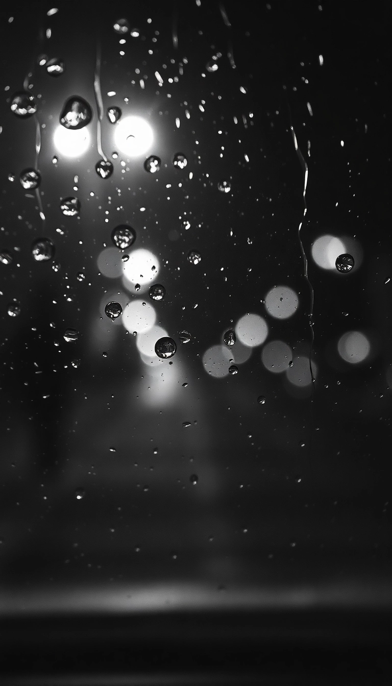 iPhone Awesome Night Car Rain Sleek Background Royalty-Free Image